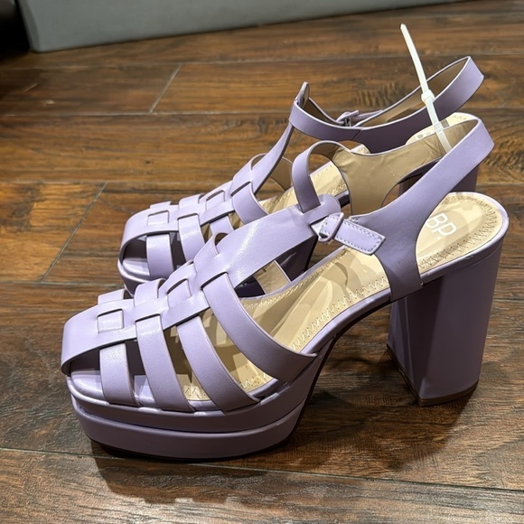 NEW! BP Purple Amaya Fisherman Platform Sandals - Size 10 - Picture 7 of 16